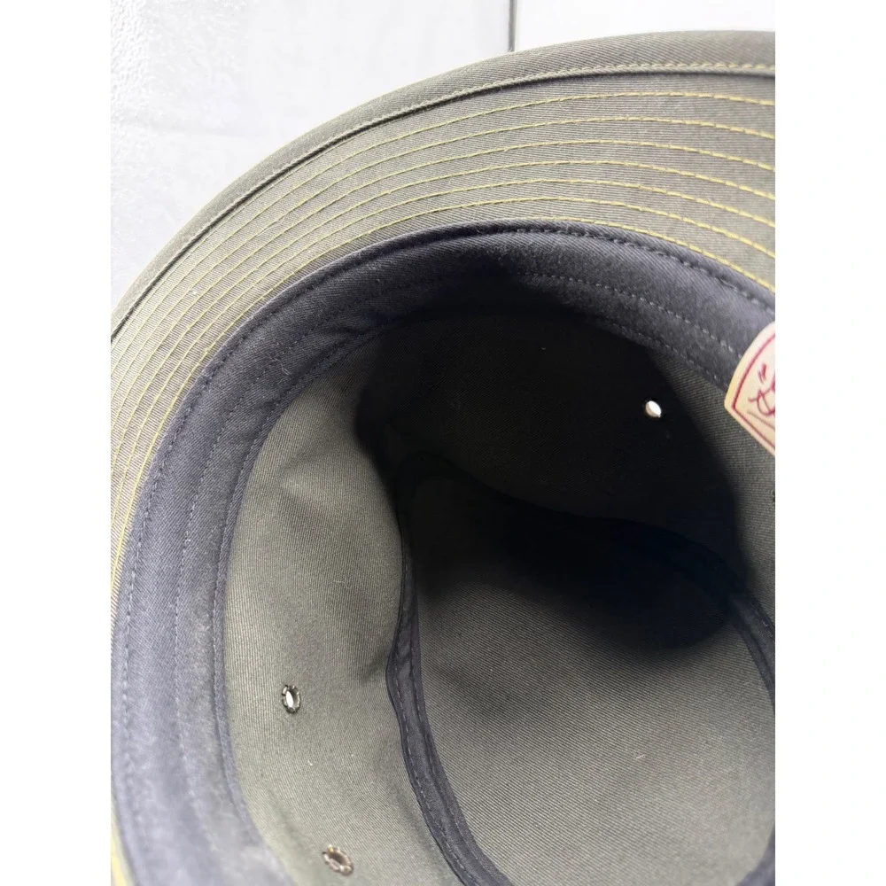 Goorin Bros 700-5921 Fedora Hat Mens Large Olive Green Leather Band USA Made